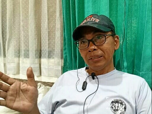 Romdoni Ketua Panitia Wasana Warsa SMPN 22 menjelaskan soal semangat siswa dalam kegiatan tersebut, Semarang 30/5/2024. (Selly).