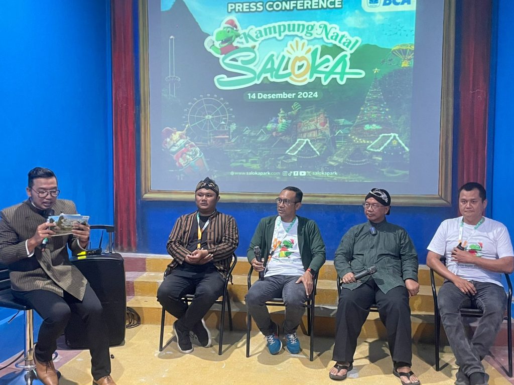 konferensi pers saloka