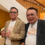 Bayu Ramli (kanan) bersama Dani Sapawi saat menjelaskan soal produksi film Titip Bunda di Surga Mu, Semarang 11/6/2025. (Selly).